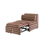 Checkered Folding Sleeper Sofa Bed with Solid Wood Frame