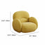Cloud Silhouette Kids Accent Chair With Plush Curves for Reading Corners Dimensions