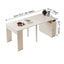 Coco Slim Dining Table With Extendable Storage Island and Outlet Dimensions
