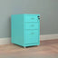 Colorful Locking Metal Filing Cabinets With Casters and Drawers