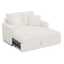 Creamy Sofa Bed with Adjustable Recline – Stylish Comfort