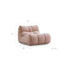 Cute Pet-Inspired Boucle Chair with Soft Chenille Fabric