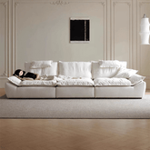 Ultra wide deep cream sailboat sofa with luxury modern minimalist design main product image