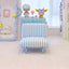 Dopamine Striped Modular Sofa with Cloud Curves and Plush Comfort