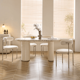 Terrazzo dining table combining premium quality with safety and stylish design main product image