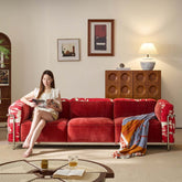 Elegant Cotton Sofa with Stainless Steel Frame for Modern Living Main Product Image