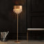 Elegant Gold Iron Floor Lamp with Crystal Tassels - 2-Light Design Main Product Image