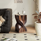 Elegant Solid Wood Stool with Natural Grain Finish Main Product Image
