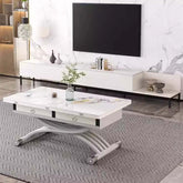 Folding Sintered Stone Coffee Table With Drawers Main Product Image