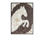 Handcrafted Mother of Pearl Wall Art, Sculpted Horse Relief for Entryway