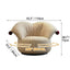 Harlequin Plaid Accent Chair with Swivel Base and Shell Arms Dimensions
