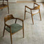 Hiroshima Nouveau Teak Armchair with Sherpa Fabric Main Product Image