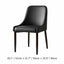 Italian Minimalist Dining Chair Series with Curved Arms, Leather Upholstery and Slim Steel Legs