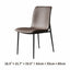 Italian Minimalist Dining Chair Series with Matte Leather and Slim Metal Legs