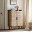 Japandi Rattan Shoe Cabinet With 2 Doors & 5 Shelves Main Product Image