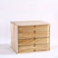 Japandi Wood Desktop Filing Cabinet With Drawers and Shelf