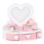 Kids Wood Makeup Vanity Set with Mirror and Toy Accessories