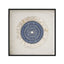 Layered Mother of Pearl Wall Art, Blue Motif Framed Handmade Series