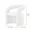 Leaf Sculptural Accent Chair and Ottoman Series, Curved Wood or Pleated Upholstery Dimensions