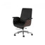 Leather Office Chair Series with Sculpted Arms, High-Back and Swivel Options