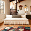 Low-Profile Ruffle Skirt Sofa in Warm Ivory for Lounge and Reading Nooks Main Product Image