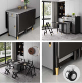 Medium Solid Wood Dining Set With Drop Leaf Table Main Product Image