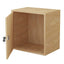 Minimalist Locking Wood Filing Cabinet With Display-Top Storage