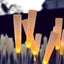 Minimalist Reed-Style Acrylic LED Landscape Lights – Black, 10-Piece Set Main Product Image