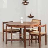 Minimalist Round Table with Comfortable Nesting Chairs Main Product Image