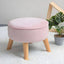 Mint Green and Pink Upholstered Club Ottoman for Kids' Playroom