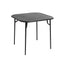 Modern Black Metal Outdoor Table – Waterproof & Non-Extendable