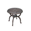 Modern Cast Aluminum Outdoor Rocker and Side Table Set