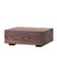 Modern Cherry Wood and Dark Walnut Drawer Storage Nightstand