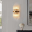 Modern Clear Glass Flush Mount Wall Light Sconce - 2 Bulb Main Product Image
