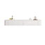 Modern Floating TV Stand in White or Grey with Cable Management