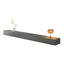Modern Floating TV Stand with Drawers in Wood and Sintered Stone