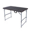 Modern Foldable Camping Table with Wood-Grain Plastic Top