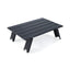 Modern Foldable Metal Coffee Table – Black Top with Red Frame