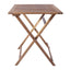 Modern Foldable Wooden Outdoor Dining Table – Brown Round & Square