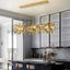 Modern Gold Stainless Steel 3-Light Pendant Chandelier Main Product Image