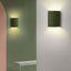 Modern Green Resin Half-Circle Wall Sconce with Up & Down Lighting Main Product Image