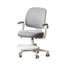 Modern Grey Upholstered Kids Chair with Adjustable Height and Arms