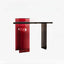 Modern Lucite Console Table with Asymmetrical Three-Leg Design