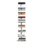 Modern Metal Etagere Bookshelf – Black & Gold Vertical Display Shelf