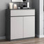 Modern Metal Sideboard with Cabinets and Drawers Main Product Image