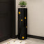 Modern Metal Swivel Shoe Rack with Adjustable Shelves