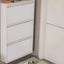 Modern Metal Wall-Mounted Shoe Cabinet with Adjustable Shelves