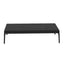 Modern Rectangular Sintered Stone Coffee Table with Espresso Ash Legs