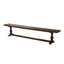 Modern Rustic Solid Wood Bench Featuring Double Stretcher Construction