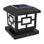 Modern Solar-Powered Plastic Cube Outdoor Table Lamp
